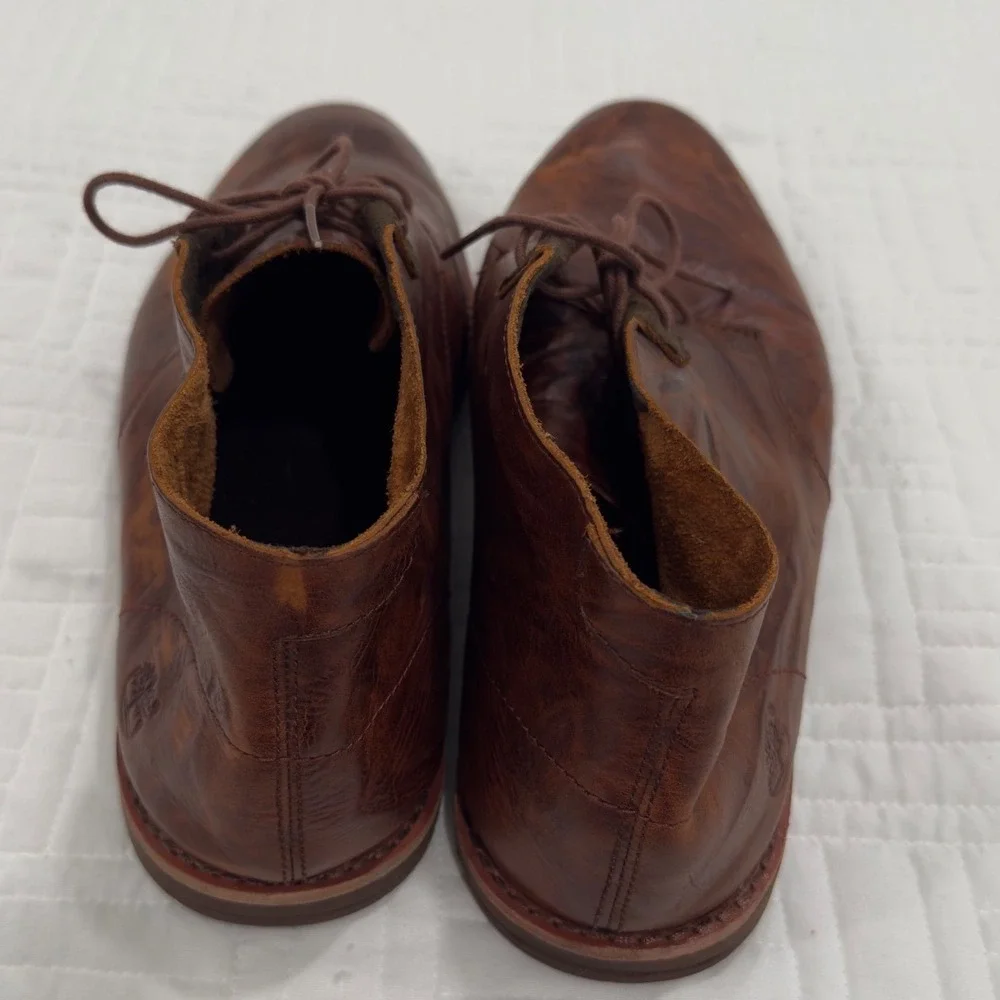 Timberland Wodehouse Lost History Brown Leather‎ Chukka Boots Mens 12 A152E